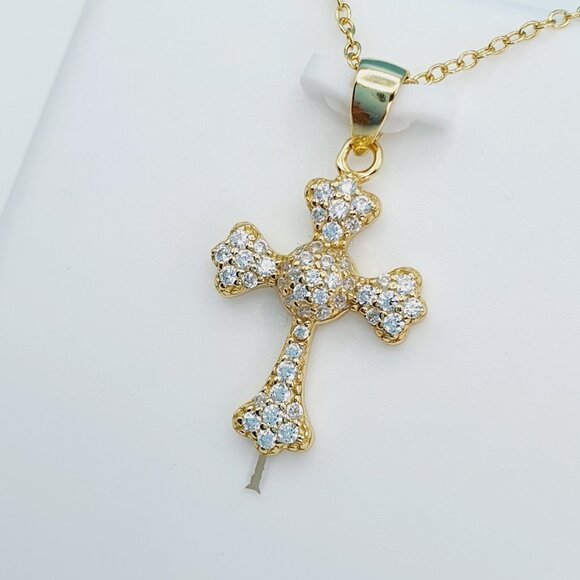 925 Sterling Silver Cubic Zirconia Necklace, U19254724 - Picture 2 of 11